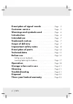 Preview for 4 page of Silvercrest 423233 2201 Operation And Safety Notes