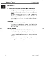 Preview for 4 page of Silvercrest 66900 Operating Instructions Manual