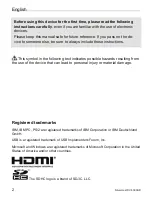 Preview for 4 page of Silvercrest DV-5300HD User Manual And Service Information