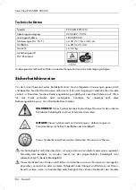 Preview for 86 page of Silvercrest EDS SKGE 200 A1 User Manual And Service Information