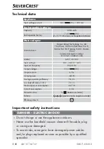 Preview for 7 page of Silvercrest SAS 7.4 LI B3 Operating Instructions Manual