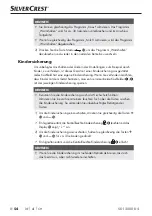 Preview for 57 page of Silvercrest SDI 2800 D4 Operating Instructions Manual