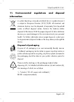 Preview for 31 page of Silvercrest SDR 1.5 A1 Operating Instructions And Safety Instructions