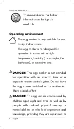 Preview for 8 page of Silvercrest SEKH 400 A1 Operating Instructions And Safety Instructions