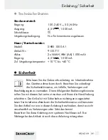 Preview for 121 page of Silvercrest SHBS 1000 A1 Operation And Safety Notes