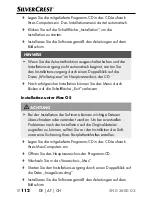 Preview for 116 page of Silvercrest SND 3600 D3 Operating Instructions Manual