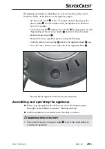 Preview for 42 page of Silvercrest SSJ 150 A2 Operating Instructions Manual