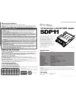 SilverStone SDP11 Manual preview