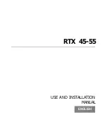 Sim2 RTX 45-55 Use And Installation  Manual preview