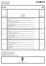 Preview for 2 page of SIMES S.1508 Installation, Use And Maintenance Instructions