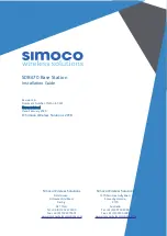 Simoco SDB670 Installation Manual preview