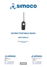 Simoco SDP600UW User Manual preview