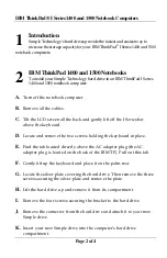 Preview for 2 page of SimpleTech IBM ThinkPad I Series Quick Start Manual