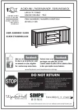 Preview for 1 page of Simpli Home AXWELL3-005 Assembly Manual