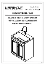 Preview for 1 page of Simpli Home Brooklyn+Max Cleo Laundry Cabinet AXCLDYDAR-SS Manual