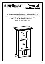 Simpli Home WyndenHall brooklin+max AXCBSACA03-WH Assembly Instructions Manual preview