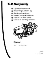 Preview for 2 page of Simplicity Baron Operator'S Manual