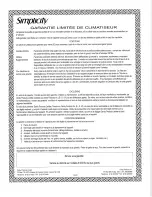 Preview for 23 page of Simplicity SAC12007EE Use And Care Manual