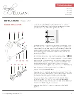 Preview for 3 page of Simply Elegant TM Patio Lockset Instructions