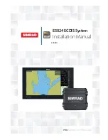 Simrad E5024 ECDIS Installation Instructions Manual preview