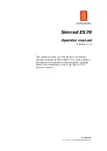 Preview for 3 page of Simrad ES70 - DOWNLOAD AND INSTALLATION REV B Operator'S Manual