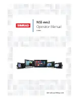 Simrad NSS evo2 Operator'S Manual preview