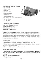 Preview for 28 page of Sinbo SSM 2536 User Manual