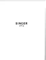 Singer 177-2 Instructions Manual preview