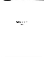 Preview for 1 page of Singer 20U Instructions Manual