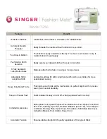 Singer 7256 Features And Benefits preview