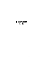 Preview for 1 page of Singer 82-11 Instructions For Using And Adjusting