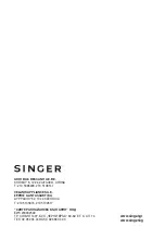 Preview for 20 page of Singer HVC-72WD Instruction Manual