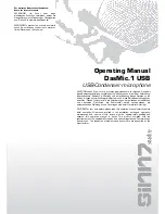 Sinn7 DasMic.1 USB Operating Manual preview