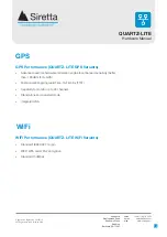 Preview for 16 page of SIRETTA QUARTZ-LITE LTE (EU) Hardware Reference Manual