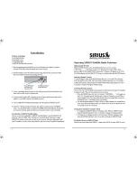 Preview for 4 page of Sirius Satellite Radio JBL SIR2.5 User Manual