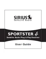 Preview for 1 page of Sirius Satellite Radio Spertster 4 User Manual