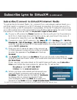 Preview for 11 page of Sirius XM RAdio LYNX RADIO & VEHICLE KIT Quick Start Manual