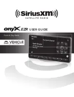 Preview for 1 page of Sirius XM RAdio ONYX EZR User Manual