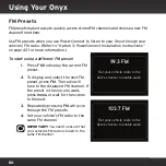 Preview for 60 page of Sirius XM RAdio Onyx User Manual