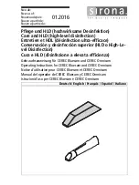 Sirona CEREC Bluecam Operating Instructions Manual preview