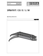 Sirona Sprayvit C8 Operating Instructions Manual preview