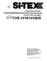 Sitex CVS-1410 Operation Manual preview