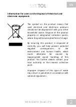 Preview for 3 page of SIXTOL SX5021 Instructions For Use Manual