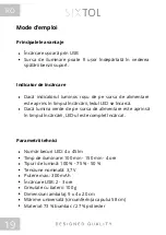 Preview for 20 page of SIXTOL SX5021 Instructions For Use Manual