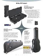 Preview for 3 page of SKB Contoured Case for `Flying V' SKB-58 Specifications