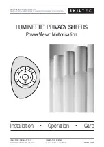 Preview for 2 page of SKILTEC LUXAFLEX LUMINETTE Installation Operation Care