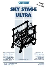 Preview for 1 page of Sky Climber SKY STAGE ULTRA User Manual