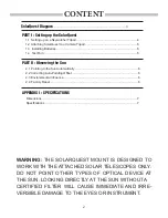 Preview for 2 page of SKY-WATCHER SolarQuest Instruction Manual