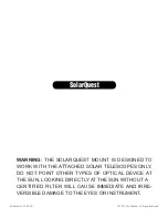 Preview for 8 page of SKY-WATCHER SolarQuest Instruction Manual