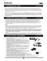 Preview for 3 page of SkyArtec WASP X3V Instruction Manual